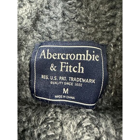 Abercrombie & Fitch Size Medium Gray Turtleneck Tunic Sweater Wool Blend Women's - Picture 6 of 11